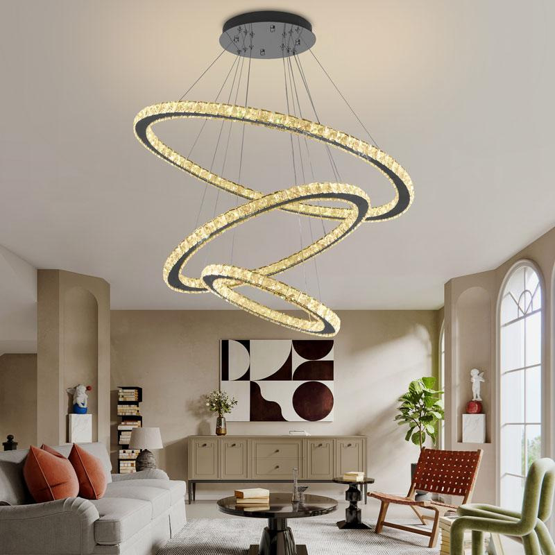 LED krištáľové svietidlo + diaľkový ovládač 210W - J6355/CH 11