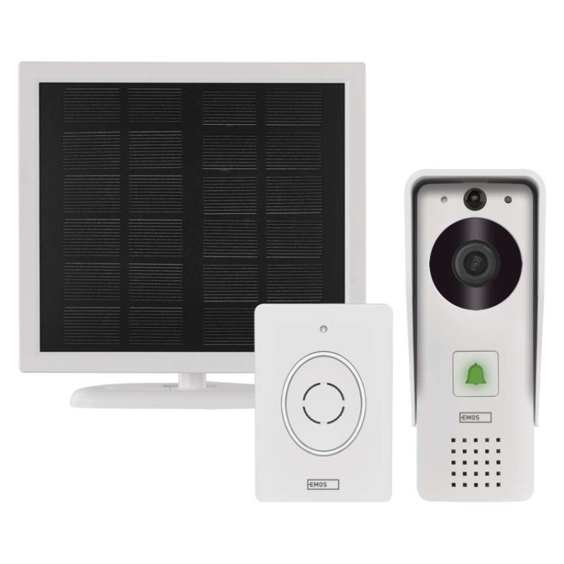 Videozvonček bezdrôt. bat.a solár GoSmart IP-09D s WIFI  H4030 9