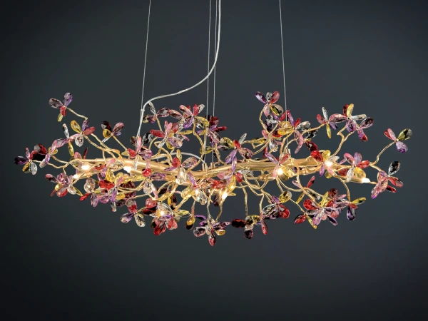 Luxusný závesný krištáľový luster 13 x G9 - CA032/1200L 12