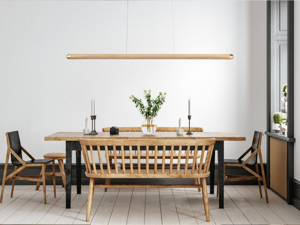 Drevený luster na lanku z masívneho dreva LED 22W / 1200 - WRL0521 6