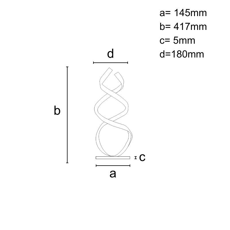 LED dizajnová stolná lampa 28W - JT1300/B 5