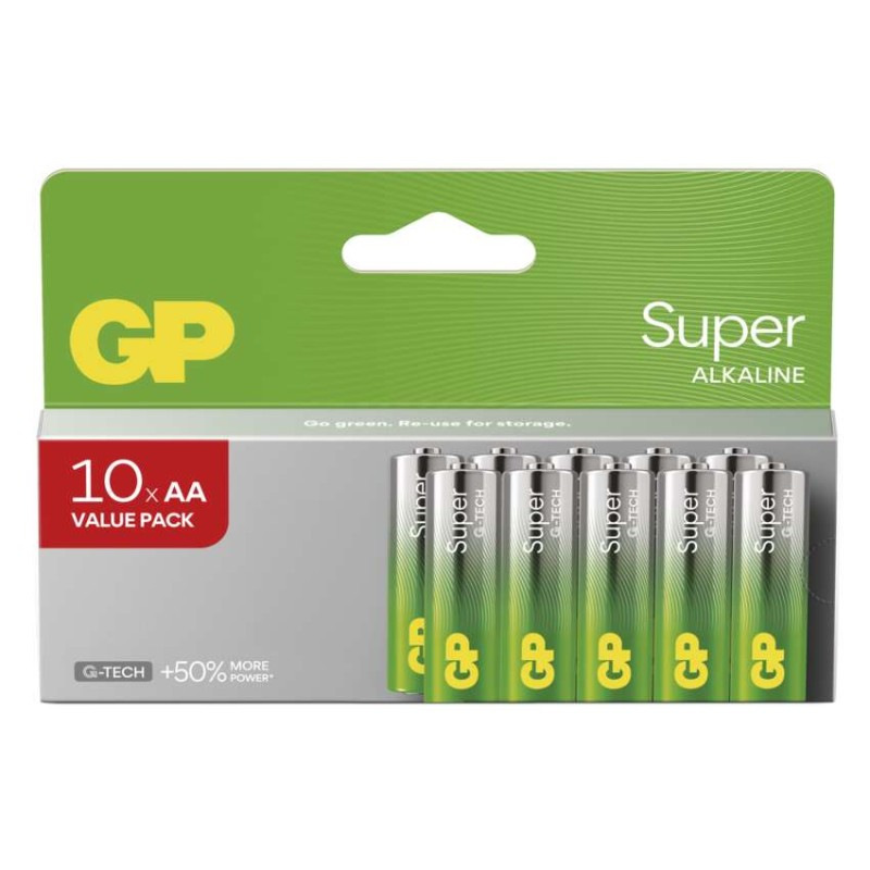 Batéria GP LR06 SUPER AA bal.-10ks alkalická  B0121G