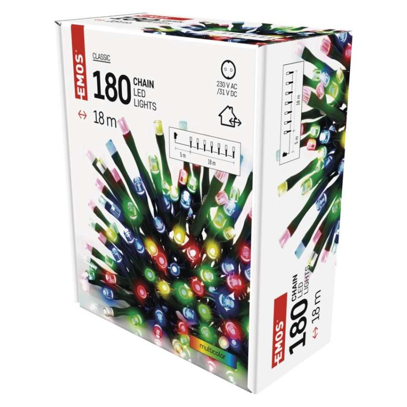 Vianoce reťaz Classic 180LED 18M