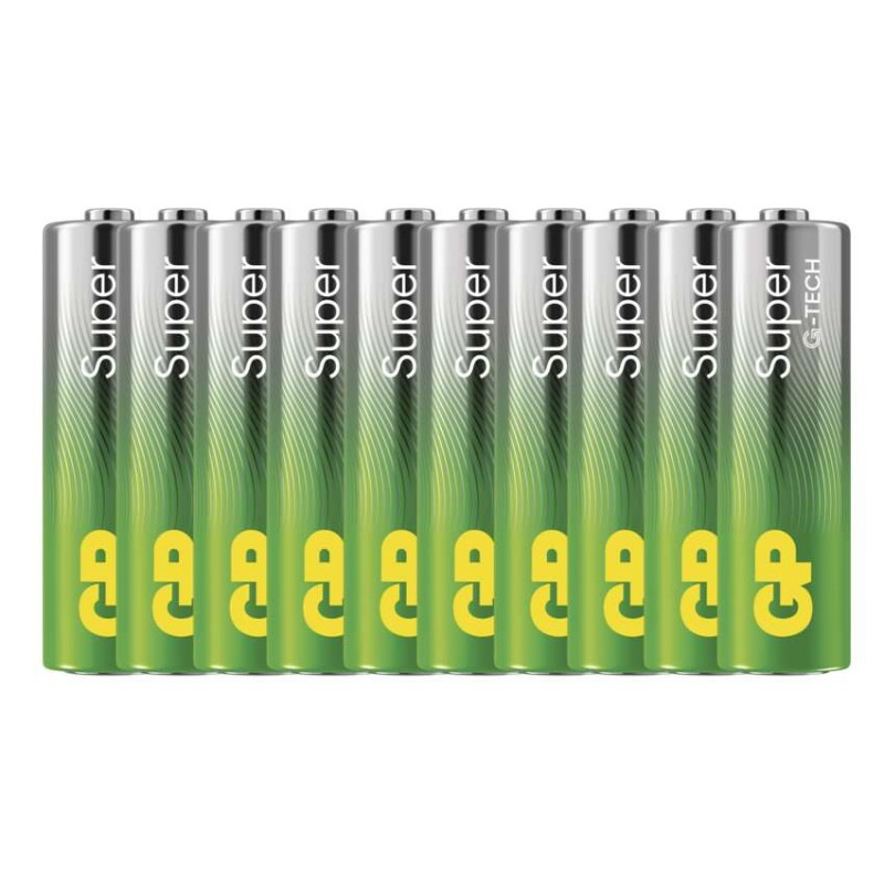 GP alkalická baterie SUPER AA (LR6) 10SH