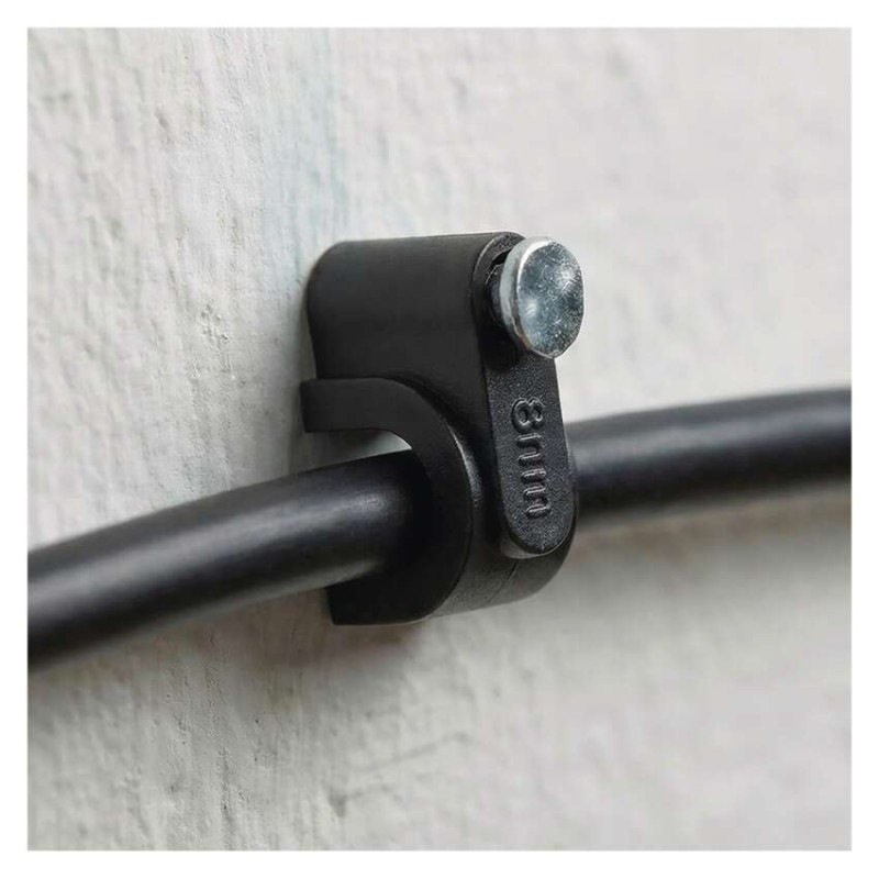 Príchytka na kábel 8MM čierna (bal.50ks) A2823 8