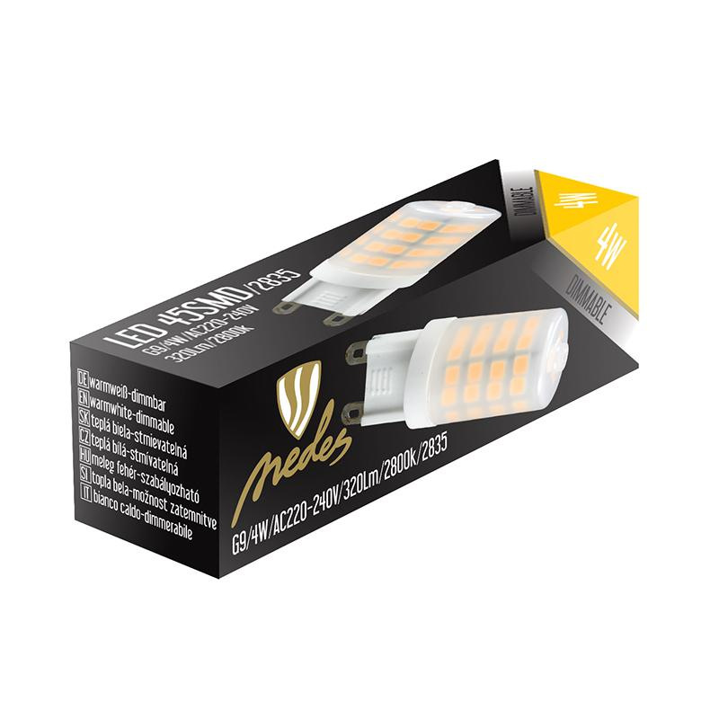LED stmievateľná žiarovka 4W - G9 / 2800K - ZLS614CD 5