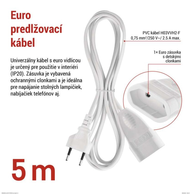 DVOUŽIL.POHYBLIVÝ PŘ. 5M 2,5A 2