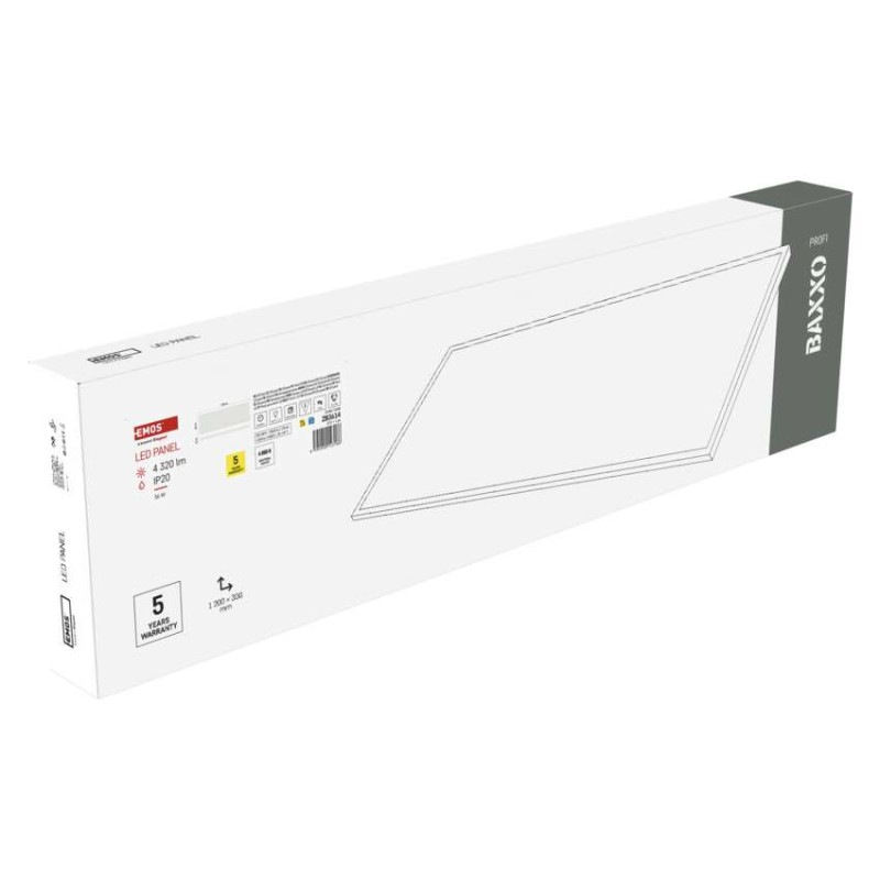 LED PANEL BAXXO P. 30×120 36W 4320LM IP2 11