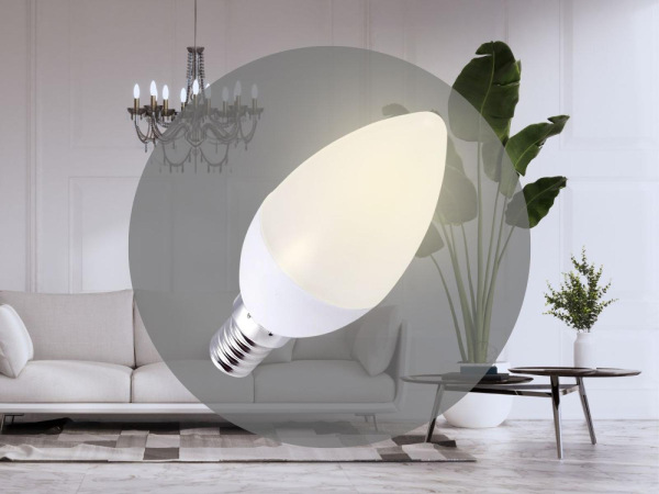 LED žiarovka 5W - C37 / E14 / SMD / 3000K - ZLS712 5