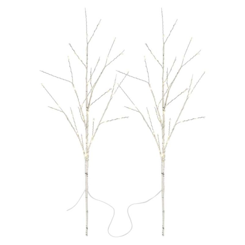 100LED BIRCH BRANCH WW SET 2 PCS 1