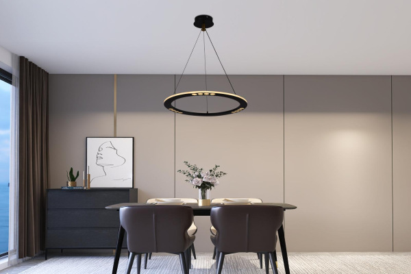 LED závesné svietidlo na lanku + diaľkový ovládač 40W - J7300/B 3