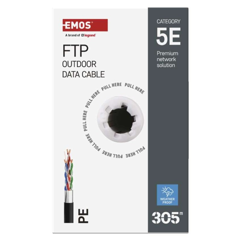 FTP KABEL CAT5E PE OUTDOOR 305M BOX 5