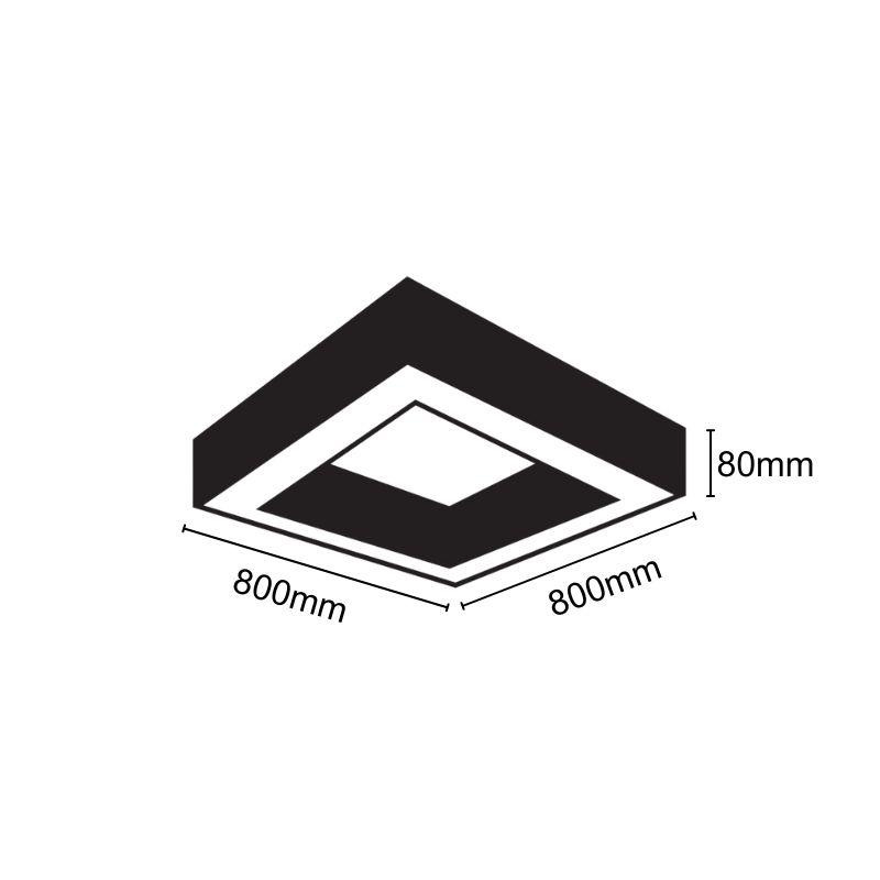 LED stropná lampa 55W / 4000K - LCL7522 4