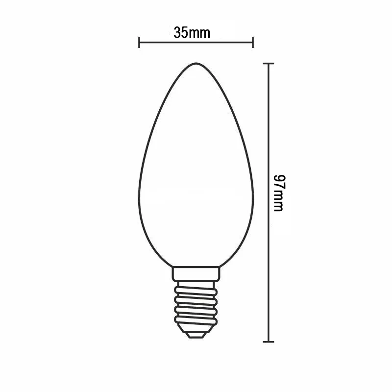 LED žiarovka / filament 4W - C35 / E14 / 4000K - ZLF722 5
