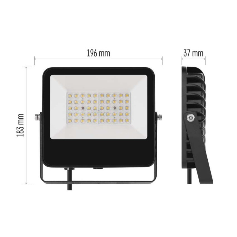 Reflektor LED 30W AVENO NW ZS2423 4000K 4500lm čierny EMOS 4