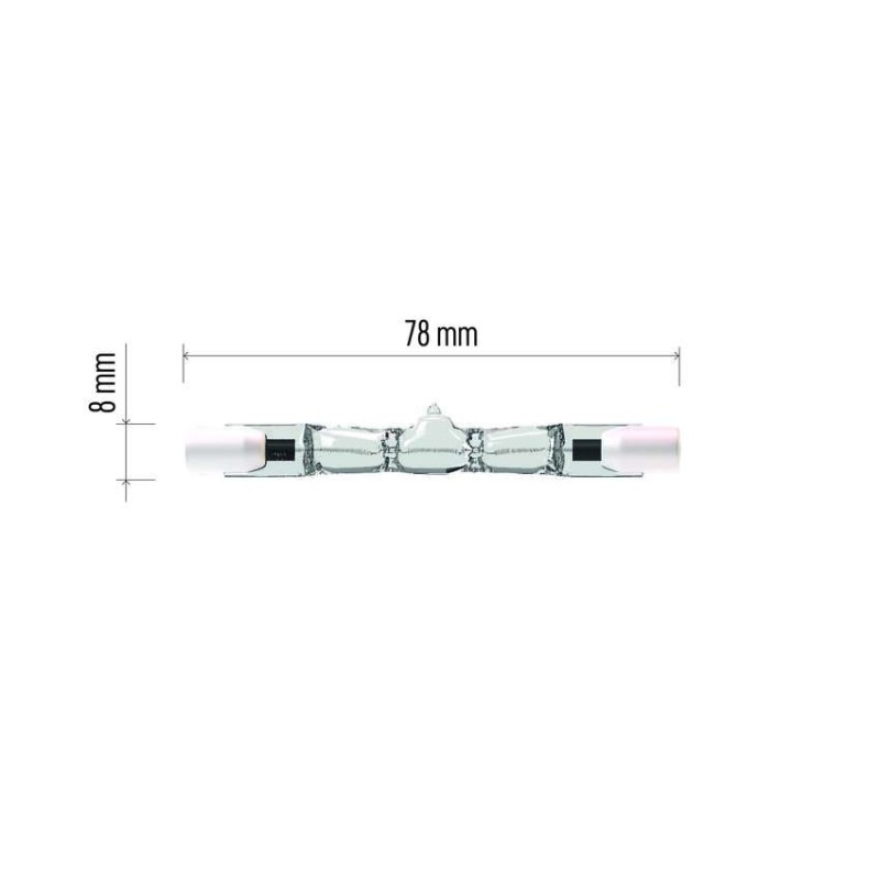 Žiarovka halogénová lineárna R7s/120W 230V J78   ZE0102