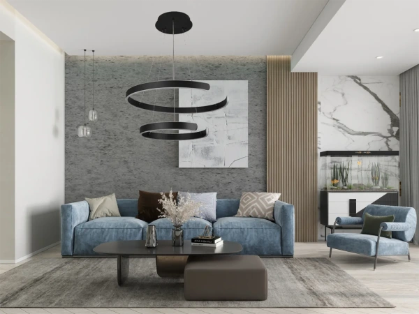 LED závesná lampa na lanku + diaľkový ovládač 120W - J4328/B 10