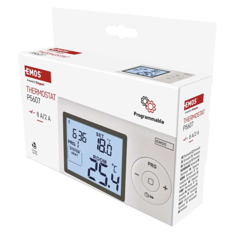 Termostat drôtový manuálny  P5607 programovateľný 4