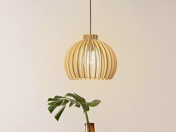 Závesný luster z masívneho dreva E27 / 330 - WRE141 2