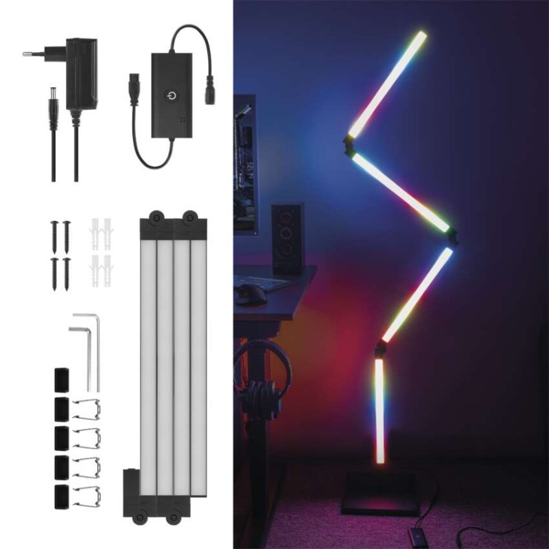 GOSMART LED STOJACÍ LAMPA 24W 1000LM RGB 5