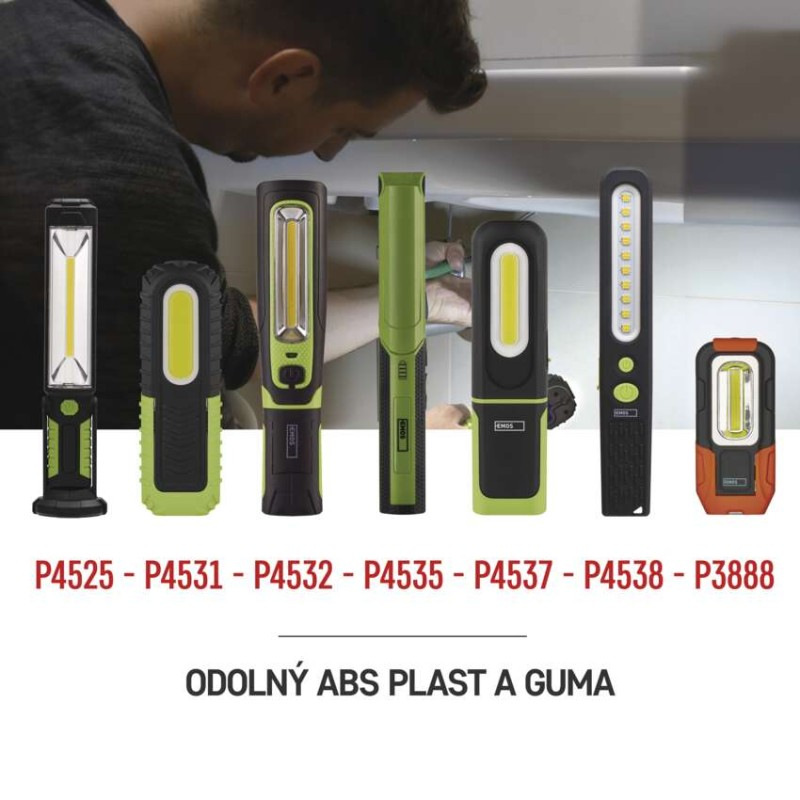 LED NABÍJECÍ PRACOVNÍ SVÍTILNA 5W COB + 2
