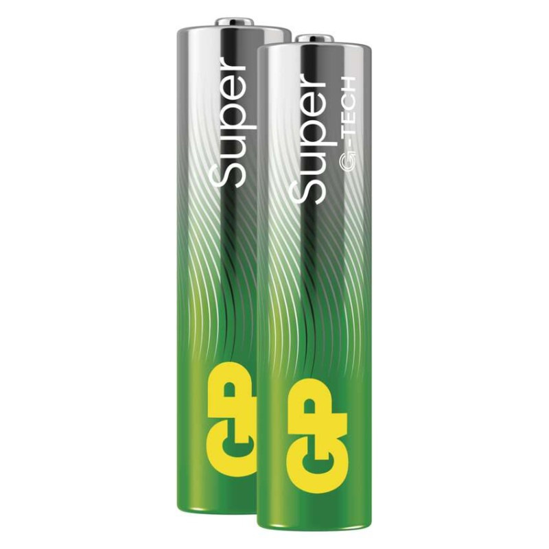 GP alk. bat. SUPER AAA (LR03) 2SH 1