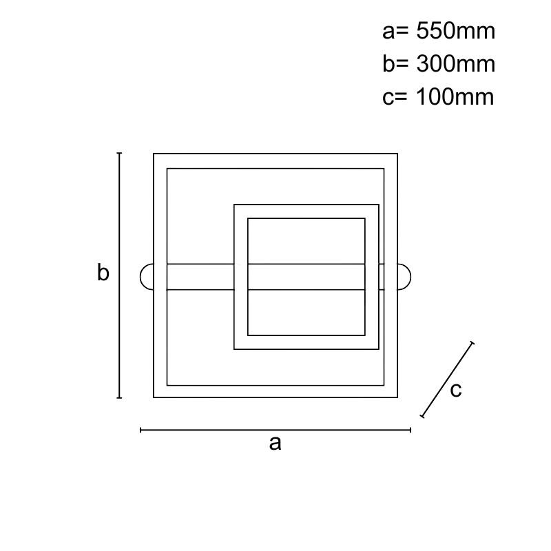 LED stropné svietidlo s diaľkovým ovládačom 95W - J3367/G 6