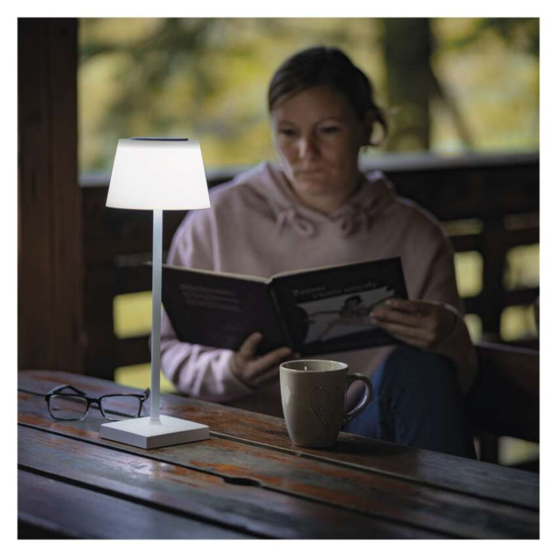 LED STOLNÍ LAMPA KATIE BÍLÁ 3