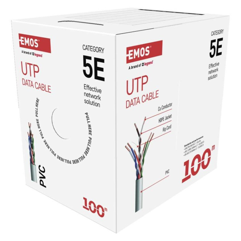 UTP KABEL CAT5E PVC BASIC 100M PAPER BOX 9