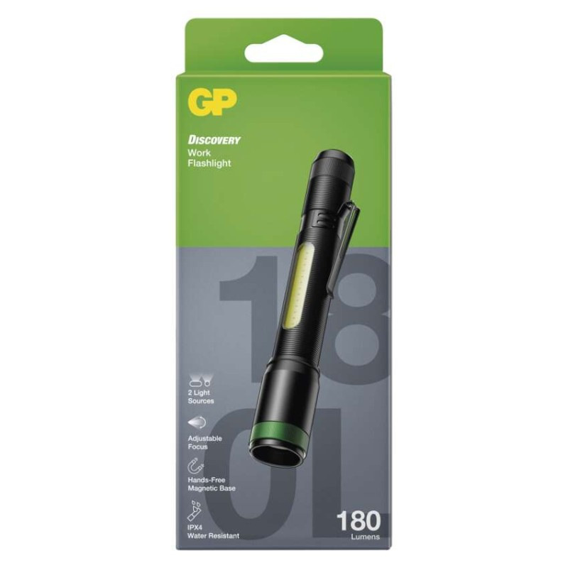 Baterkové púzdro CREE+COB LED GP C33,180 lm,2×AA,fokus P8504 6