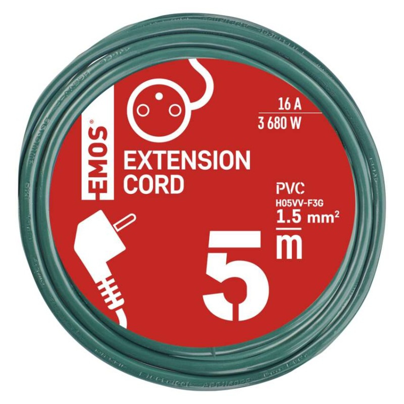 PRODLUŽKA 1Z 5M 1,5MM ZELENÁ 1