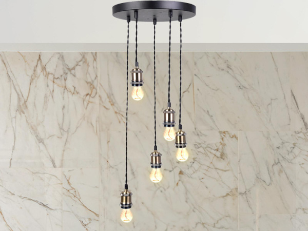 Objímka E27 / 1m / bronzová - BH6652TB-B 3