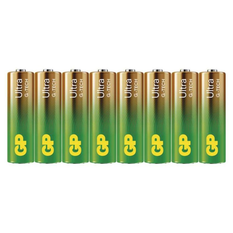 GP alkalická baterie ULTRA AA (LR6) 8PP
