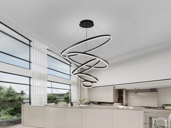 LED závesné svietidlo na lanku + diaľkový ovládač 210W - J4330/B 10