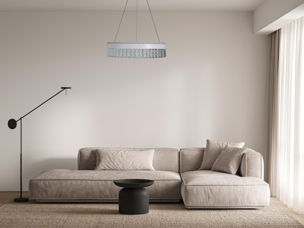 LED luxusné závesné krištáľové svietidlo s diaľkovým ovládačom 90W - TA2300/W 2