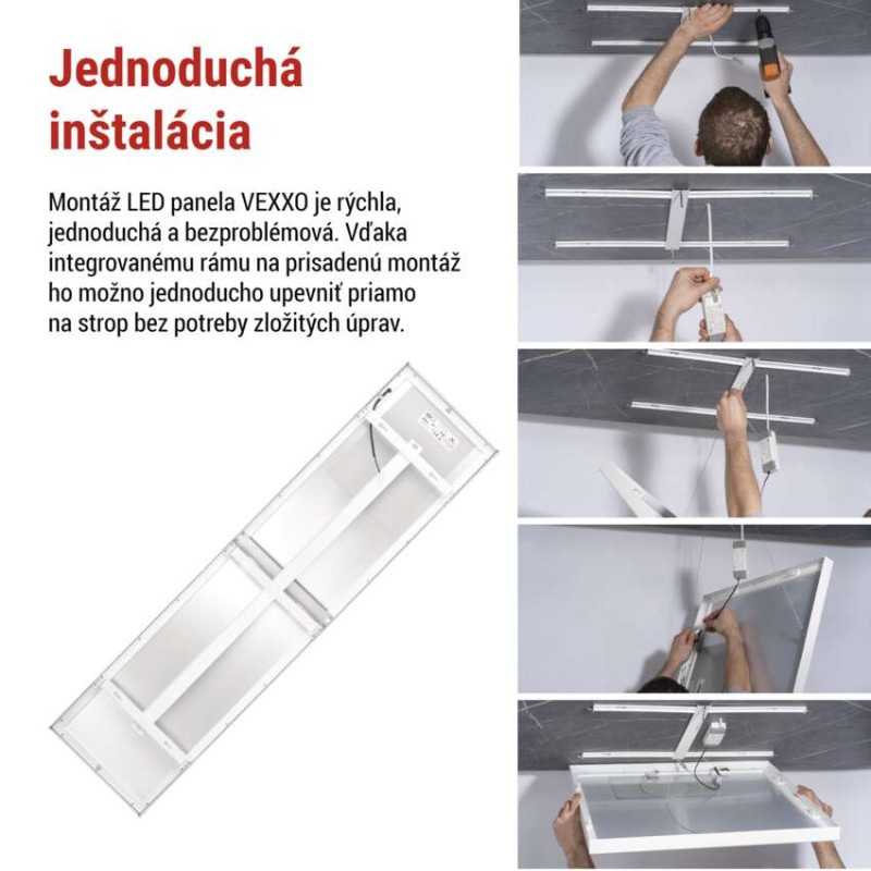 LED PANEL VEXXO P. 30×120 33W 4000LM IP2 5