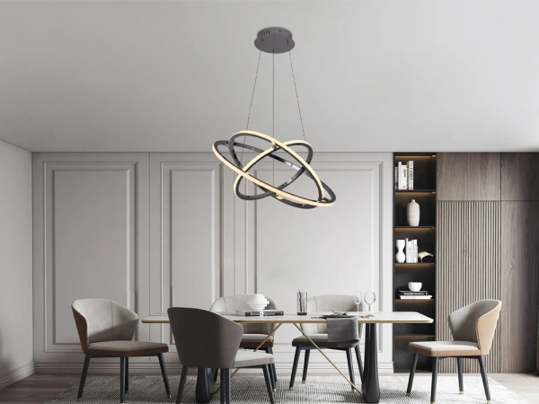 LED závesné svietidlo na lanku + diaľkový ovládač 105W - J4350/CH 2