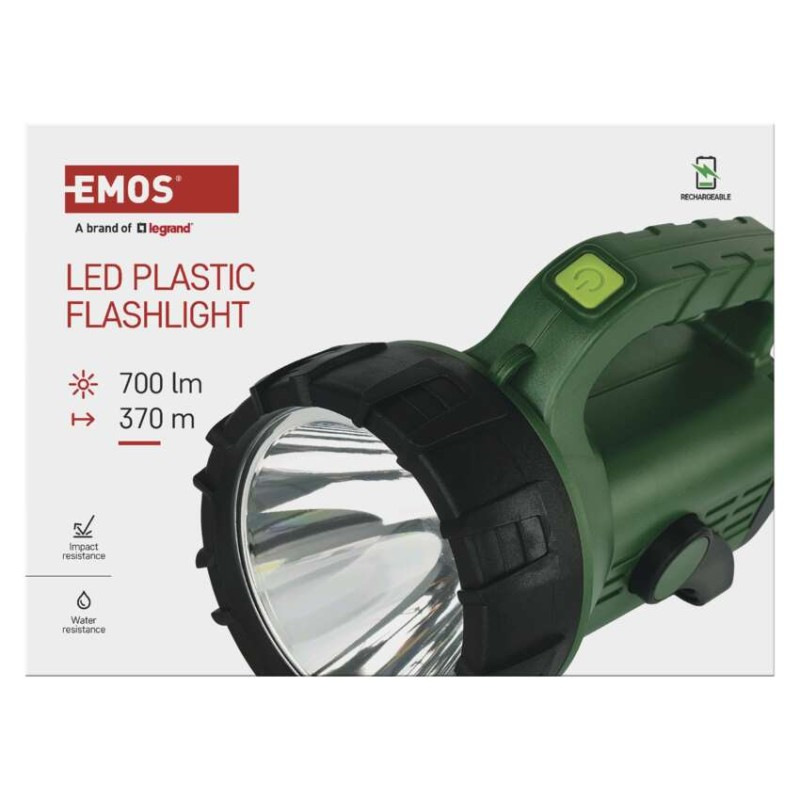 LED+COB LED NABÍJECÍ SVÍTILNA 700 LM 3 6 8