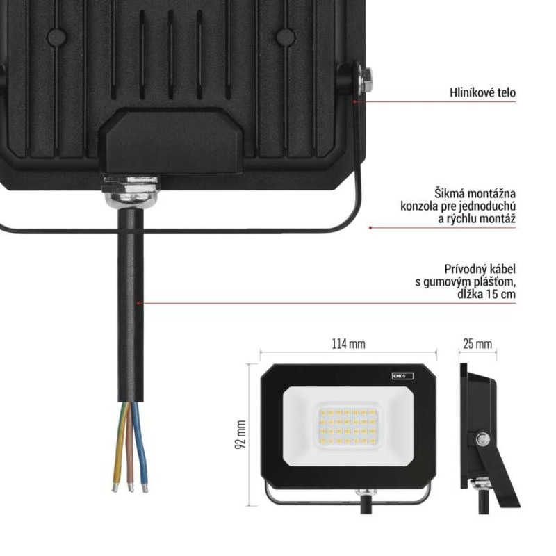 LED REFLEKTOR SIMPO 20W 2000LM IP65 NW 9