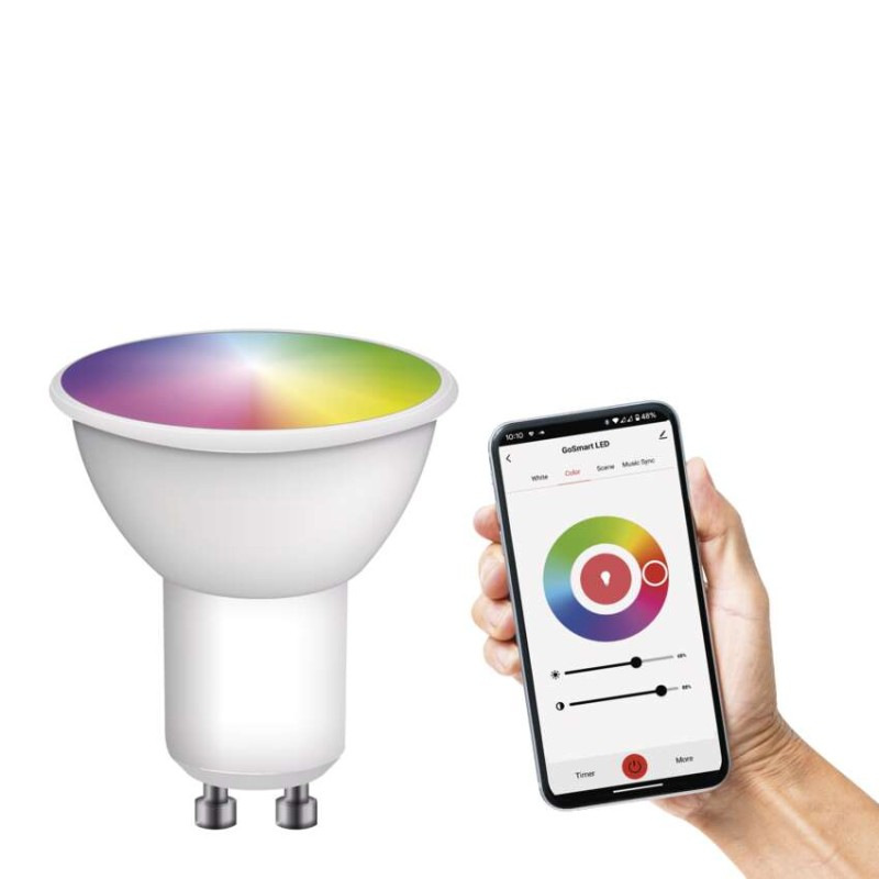 LED GOSMART MR16 4,8W(35W)400lmGU10 ZIGB 7
