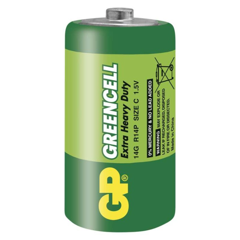 Batéria GP R14 (C), 14G 2 ks fólia zinkochloridová  B1230 2
