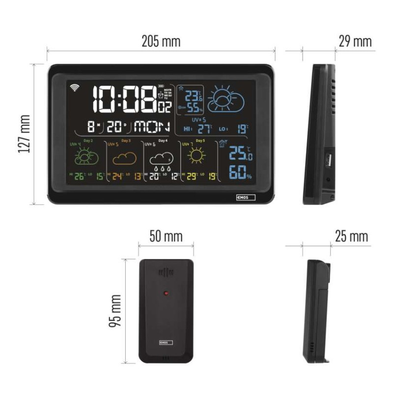 GOSMART BEZDRÁTOVÁ METEOSTANICE E8610 1