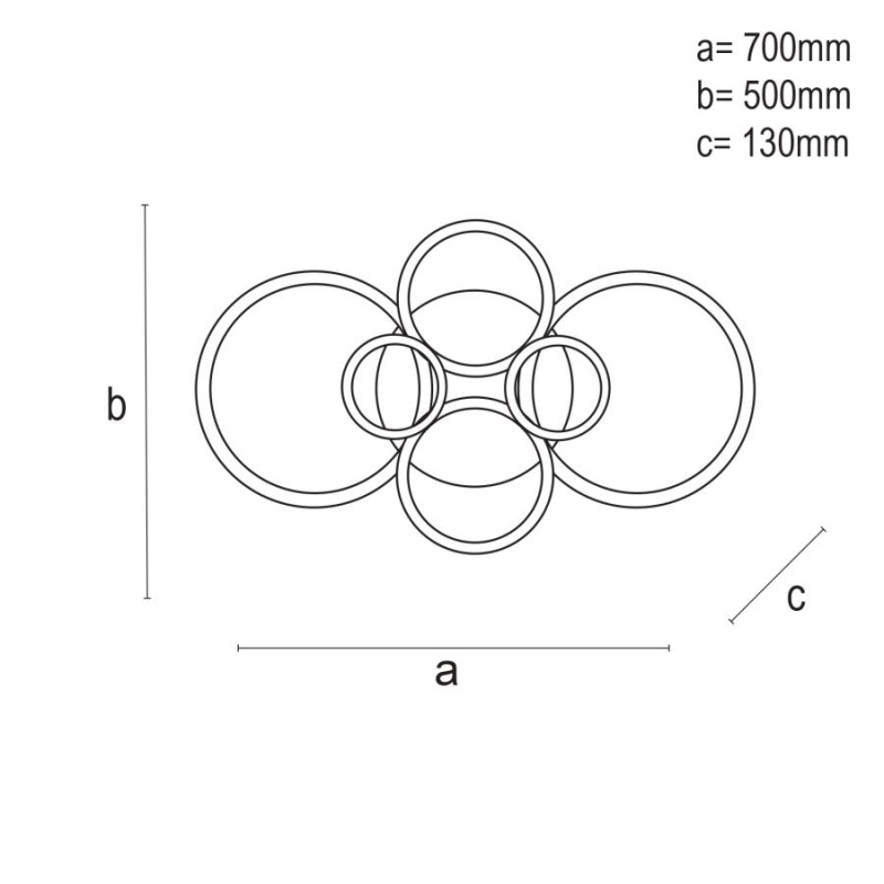 LED stropná lampa + diaľkový ovládač 85W - J3323/B 2