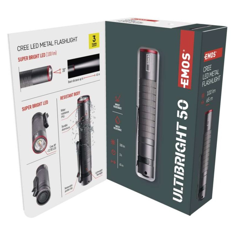 LED SVIETIDLO ULTIBRIGHT 50 100LM 1×AAA P3150 11