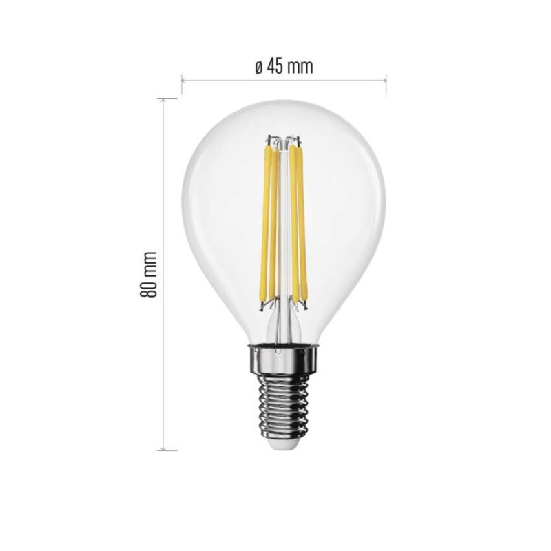 LED FLM MINI GL 1,8W(25W) 250lm E14 NW