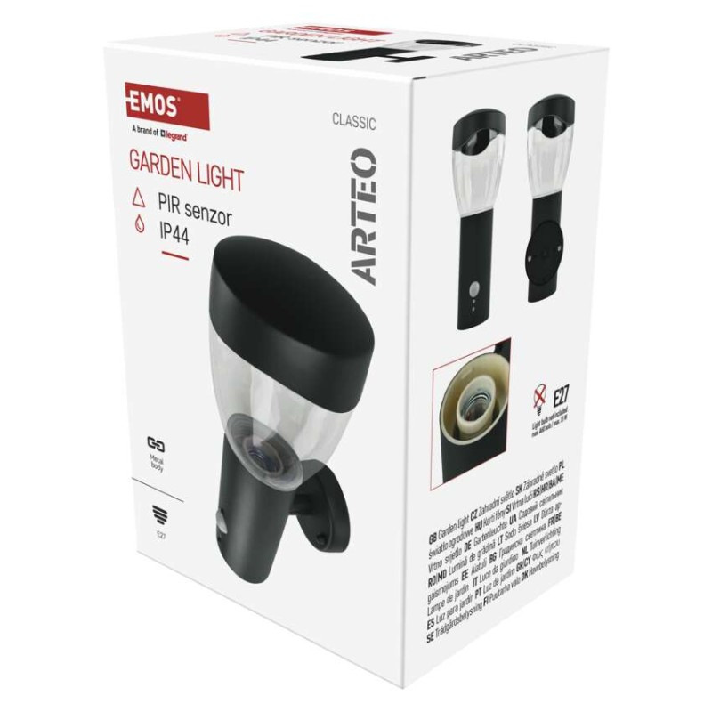 LED ZAHRADNÍ SVÍTIDLO,E27,IP44,MAX 15W,N 6