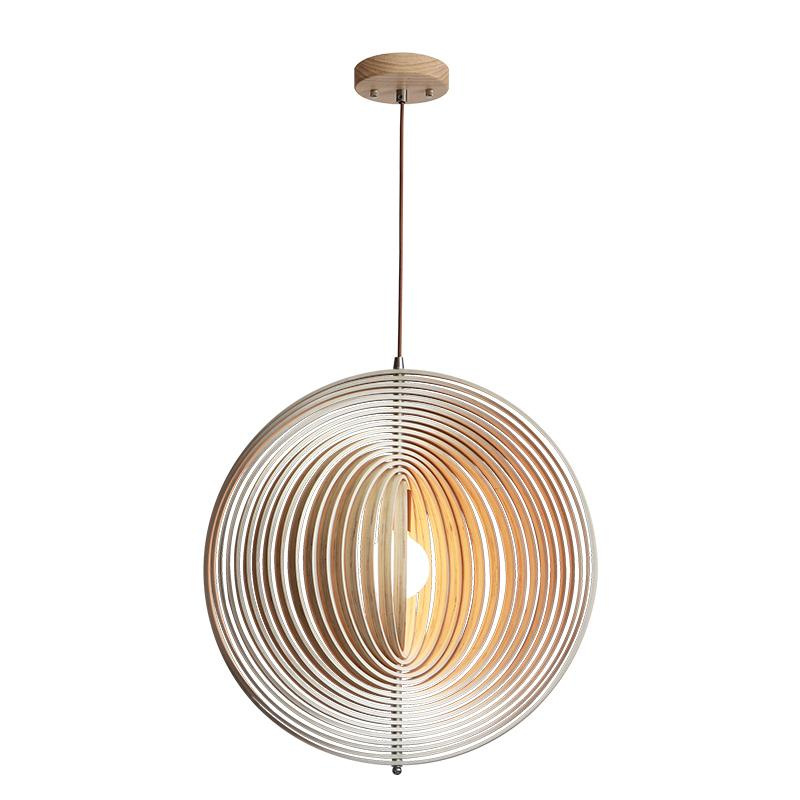 Závesné svietidlo z masívneho dreva E27 / 500 - WRE062 7