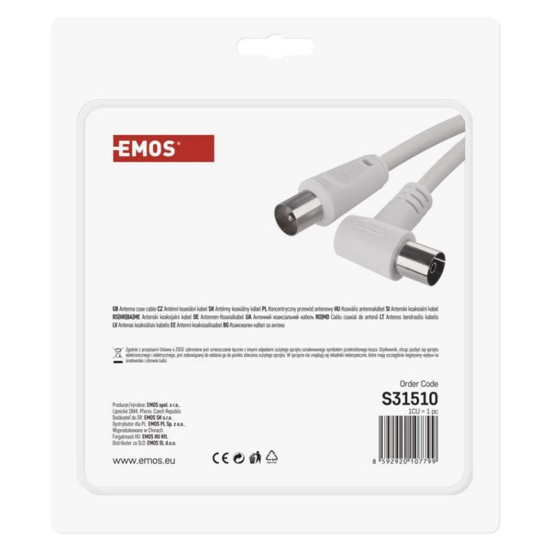 ANTÉNNÍ KOAX. KABEL 90 15M 3