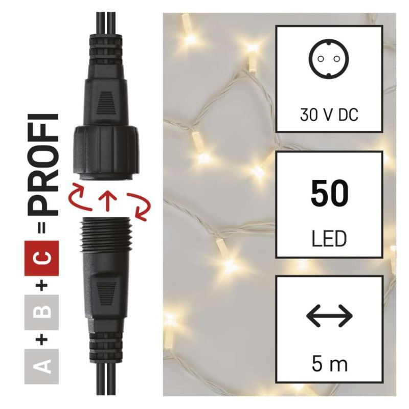 Spojovací řetěz 5M-WHITE IP44 WW ZY2155 1