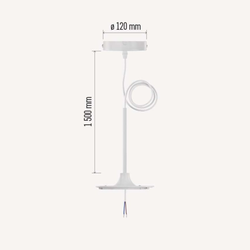 ZÁVĚSNÝ KIT PRO LED SVÍTIDLO BÍLÝ 9